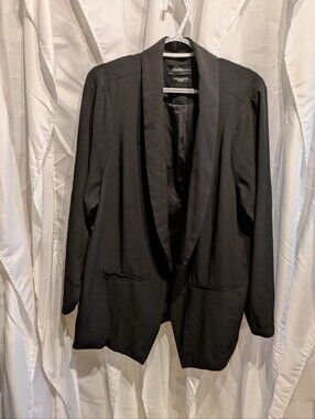 C11 Torrid Studio Black Stretch Blazer Professional Jacket 3 / 3X